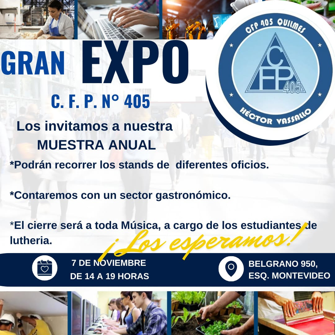Invitación Expo Anual CFP N°405 - 2024